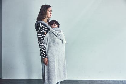 Organic hooded blanket 1 pink粉色多用途多功能嬰兒毯（可刺繡）