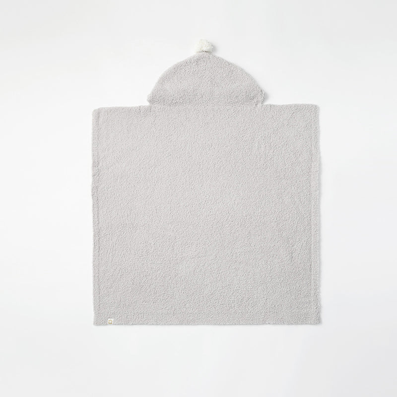 Organic hooded blanket 2 ice grey灰色多用途多功能嬰兒毯