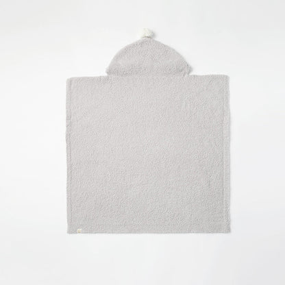 Organic hooded blanket 2 ice grey灰色多用途多功能嬰兒毯