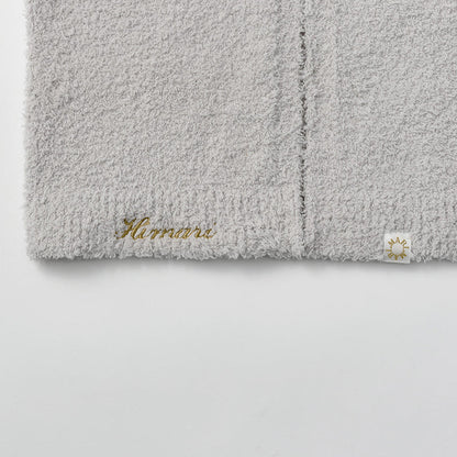 Organic hooded blanket 2 ice grey灰色多用途多功能嬰兒毯