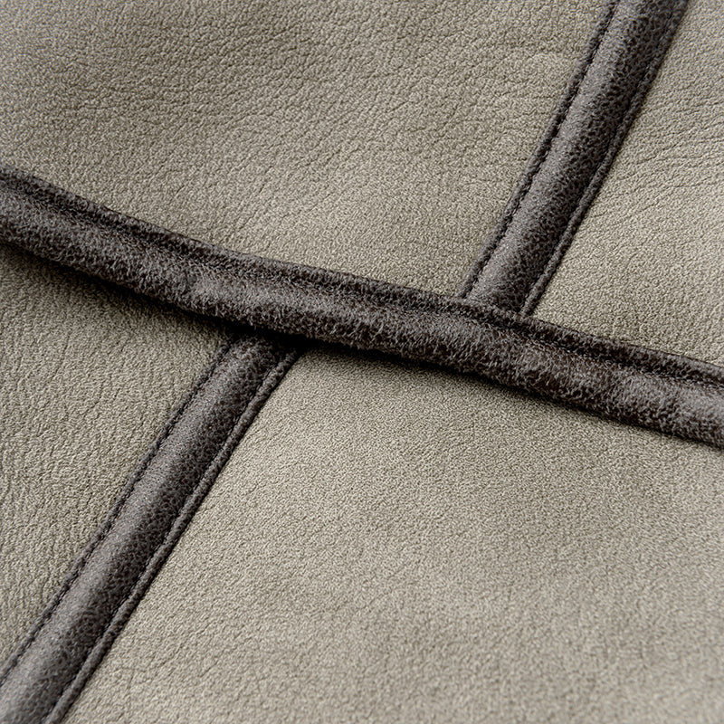 alto mouton greige成長型設計羊毛皮外套1.5～4y