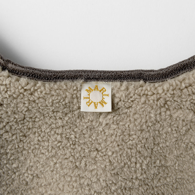 sonnet mouton greige一衣三用！新生兒至學步的羊毛皮斗篷/外套/蓋毯