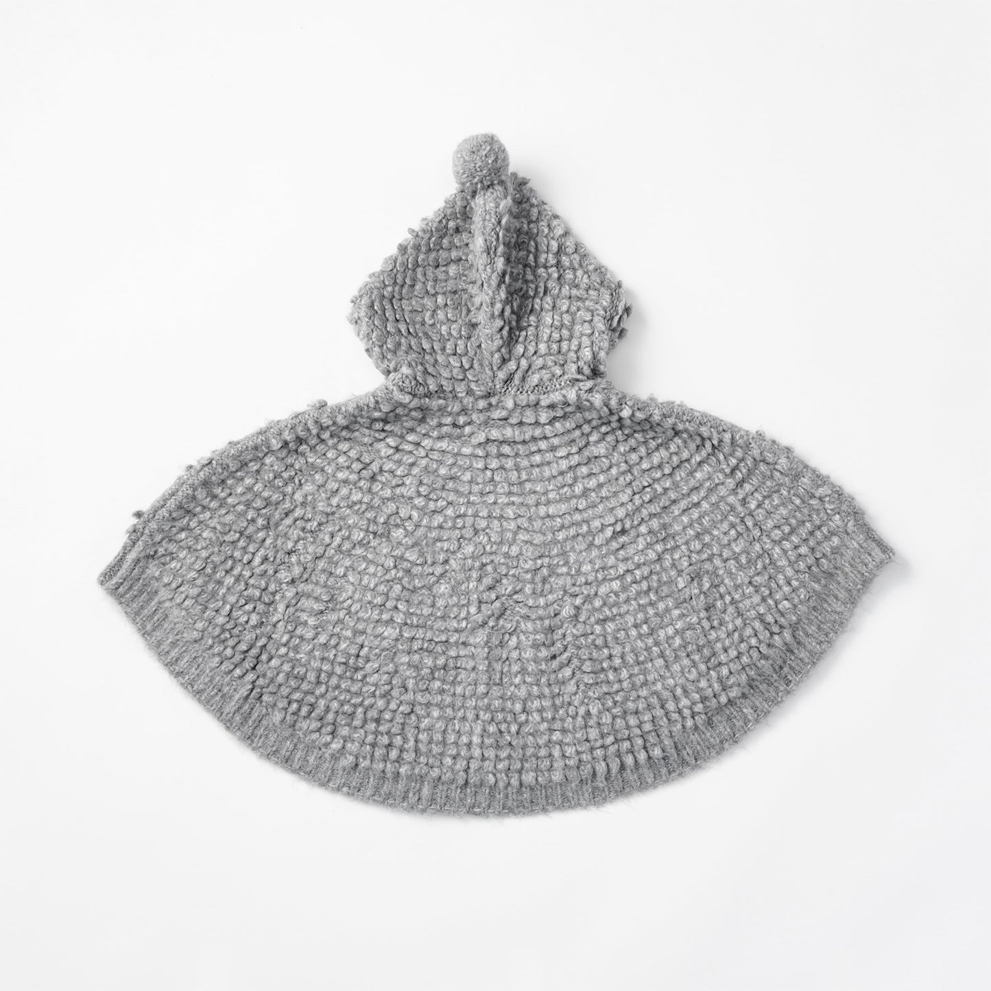 polka 2 light grey針織斗篷外套0-3歲