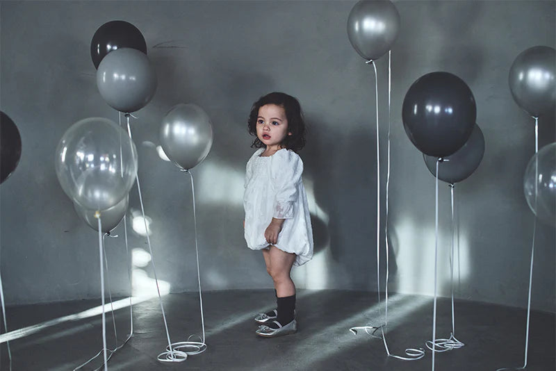 pompadour rompers 4 leaf white白色連體褲包屁衣