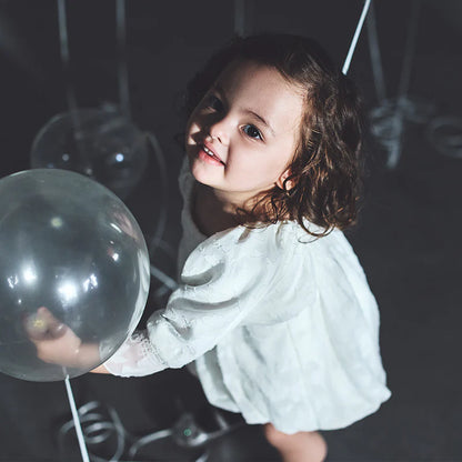 pompadour rompers 4 leaf white白色連體褲包屁衣