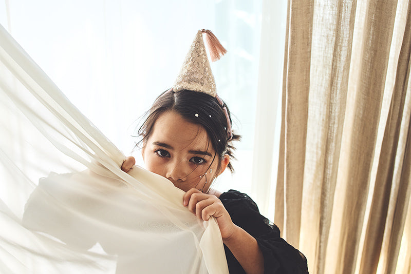 hennin 1 rose頭飾生日節日慶祝送禮