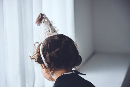 hennin 3 champagne頭飾生日節日慶祝送禮女寶