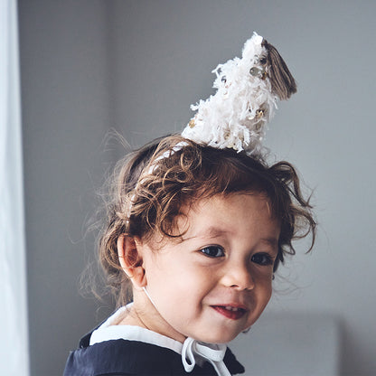 hennin 3 champagne頭飾生日節日慶祝送禮女寶