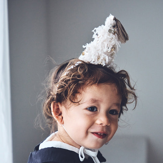 hennin 3 champagne頭飾生日節日慶祝送禮女寶