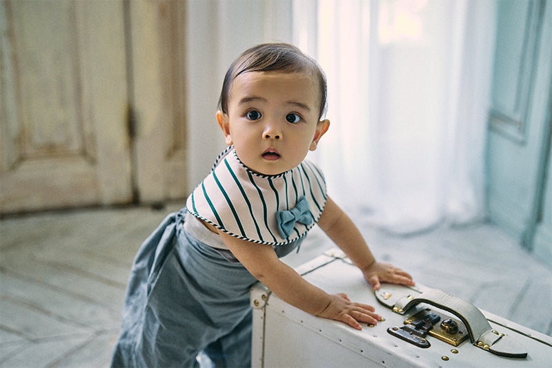 BIB/dolce green stripe