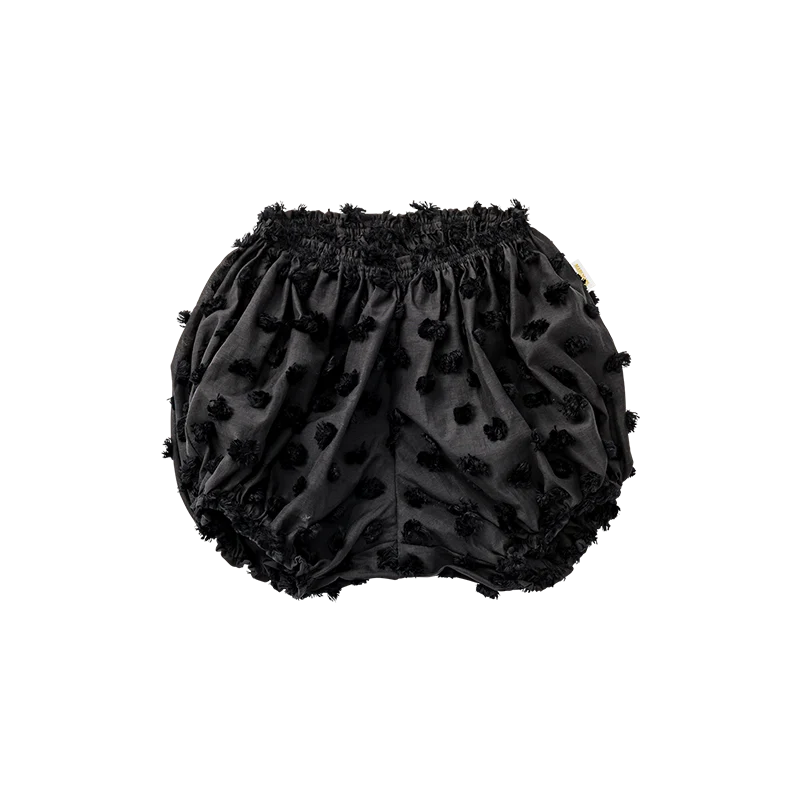 bloomers圓形黑色燈籠褲pompom black男女寶適用0～3歲