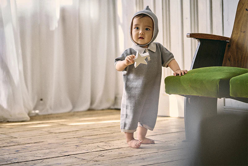 knit polo rompers短袖針織連身衣三色