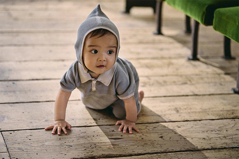 knit polo rompers短袖針織連身衣三色