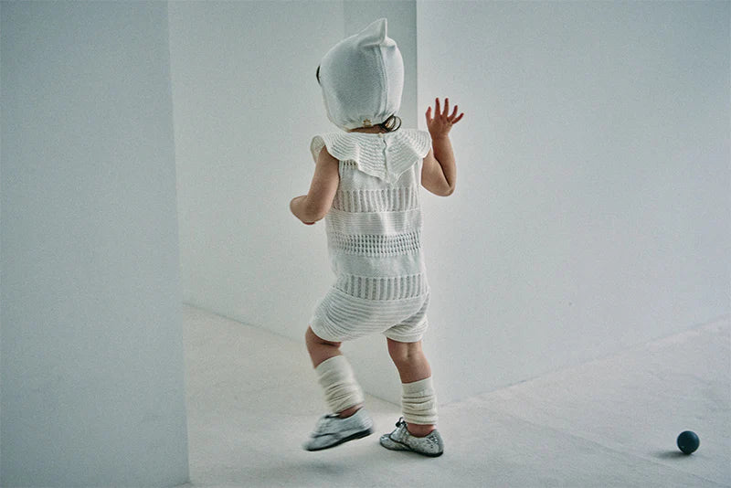 knit frill rompers 無縫針織荷葉邊連體衣三色