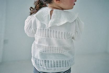 knit frill blouses無縫針織荷葉邊上衣三色