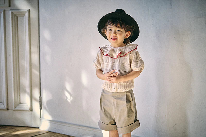 knit frill blouses無縫針織荷葉邊上衣三色