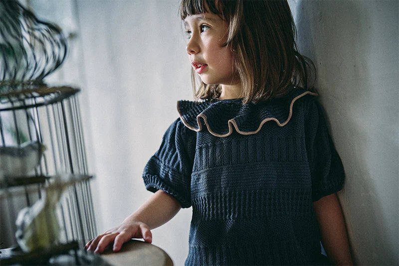 knit frill blouses無縫針織荷葉邊上衣三色