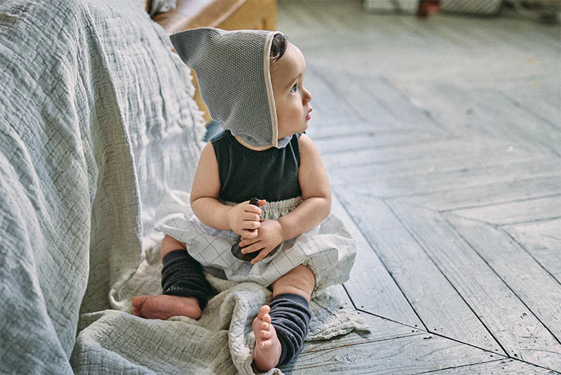 knit hat bonnet mini beni無縫編織超細棉紗針織帽