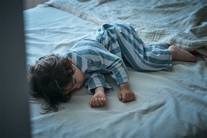 【2025AW】calin blue stripe藍色條紋連身衣0-1歲