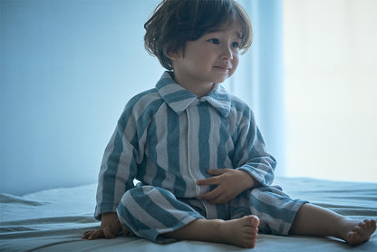 【2025AW】calin blue stripe藍色條紋連身衣0-1歲