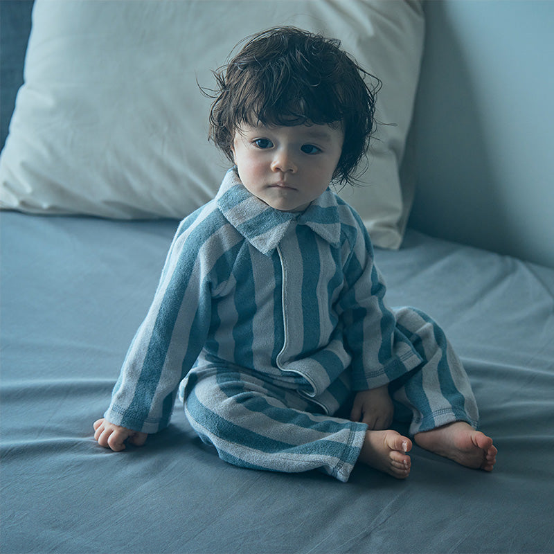 【2025AW】calin blue stripe藍色條紋連身衣0-1歲