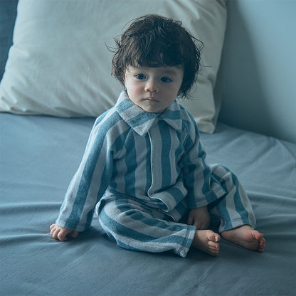 【2025AW】calin blue stripe藍色條紋連身衣0-1歲