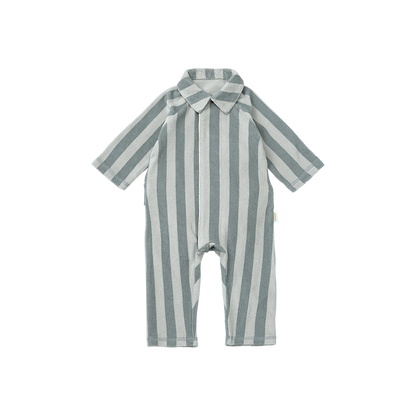 【2025AW】calin blue stripe藍色條紋連身衣0-1歲