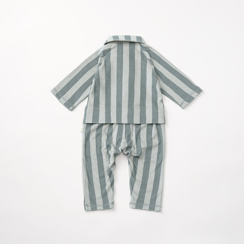 【2025AW】calin blue stripe藍色條紋連身衣0-1歲