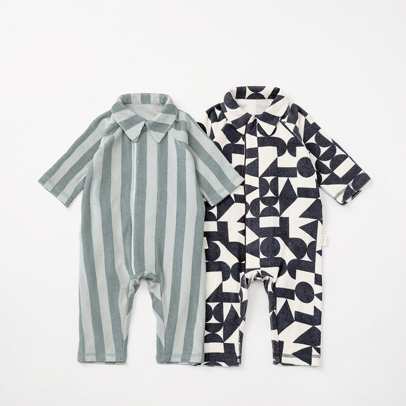 【2025AW】calin blue stripe藍色條紋連身衣0-1歲