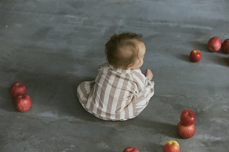 【2025AW】collon pink stripe連身衣0-1歲