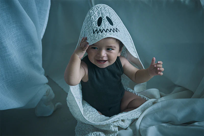 萬聖節限定/Organic hooded towel多用途華夫格毛巾毯子