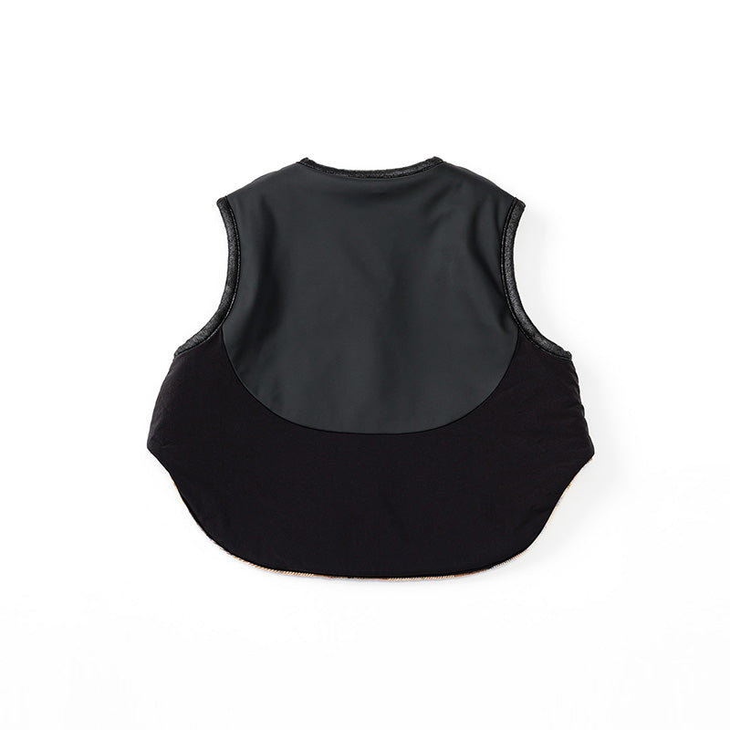 【2025AW】halb check × black雙面背心毛絨外套vest