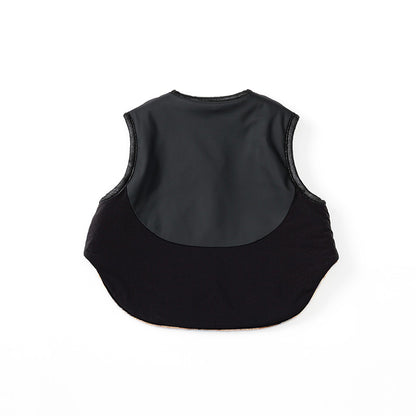 【2025AW】halb check × black雙面背心毛絨外套vest