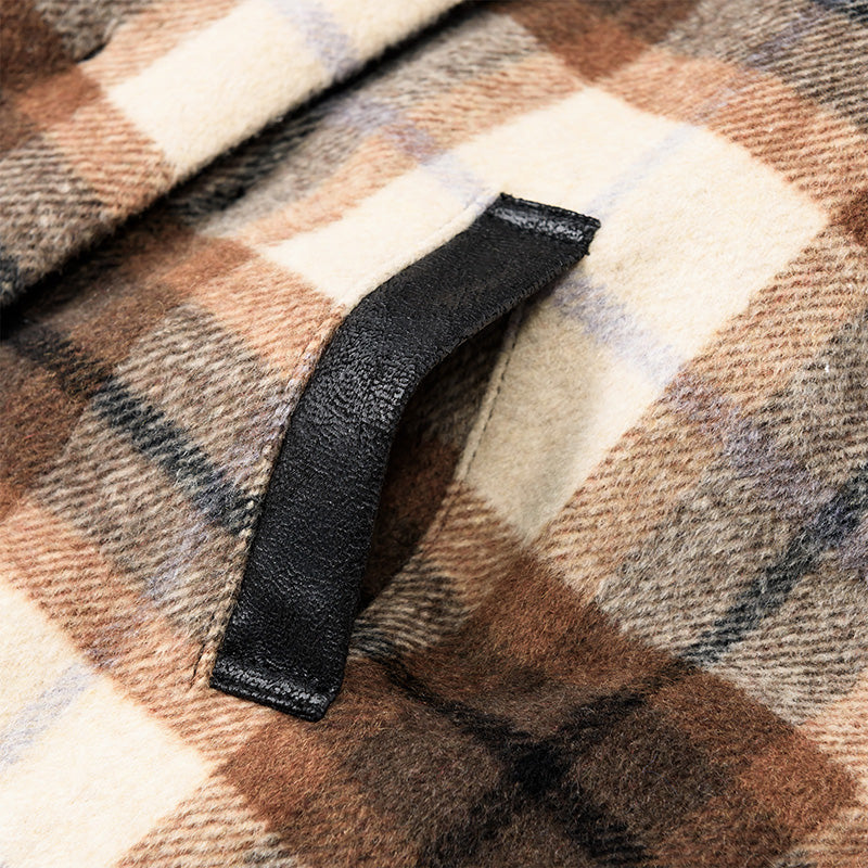 【2025AW】halb check × black雙面背心毛絨外套vest