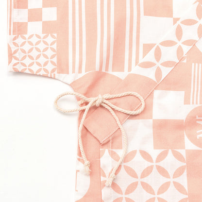 日本夏祭限定/jinbei squares beni和服連身衣套裝kimono 80cm