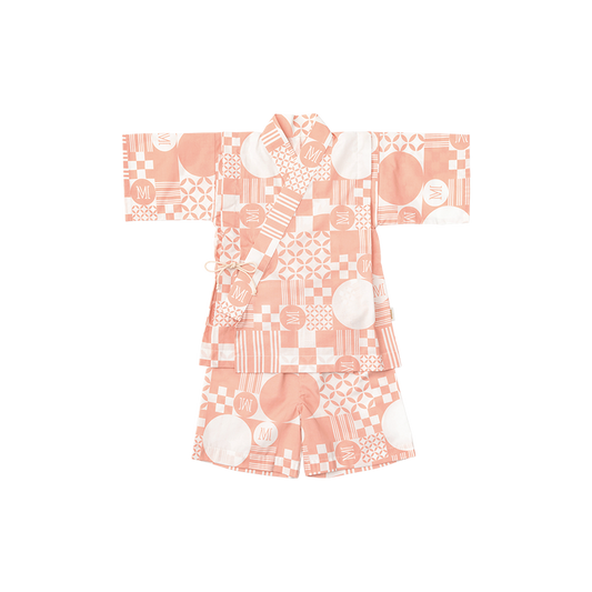 日本夏祭限定/jinbei squares beni和服套裝kimono