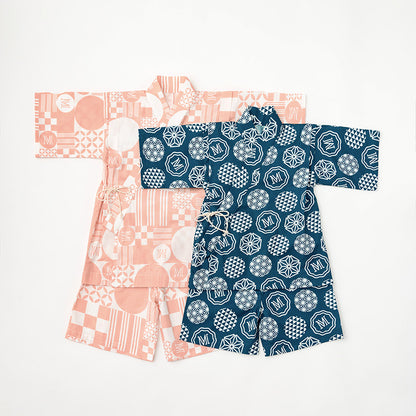 日本夏祭限定/jinbei squares beni和服套裝kimono