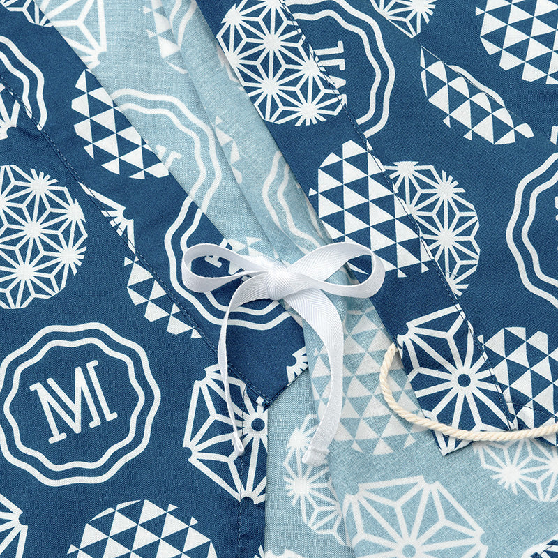 日本夏祭限定/jinbei dots ruri和服連身衣套裝kimono 80cm