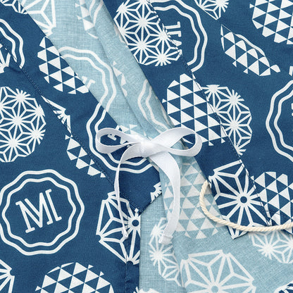 日本夏祭限定/jinbei dots ruri和服連身衣套裝kimono 80cm
