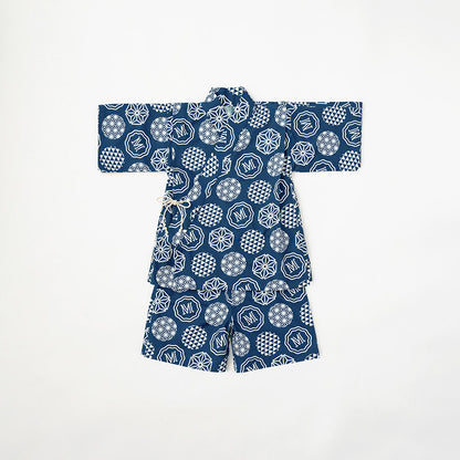 日本夏祭限定/jinbei dots ruri和服kimono