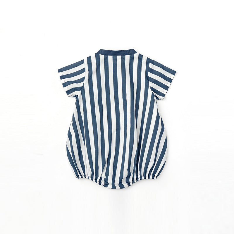 YUAN 系列rompers navy中式連體衣