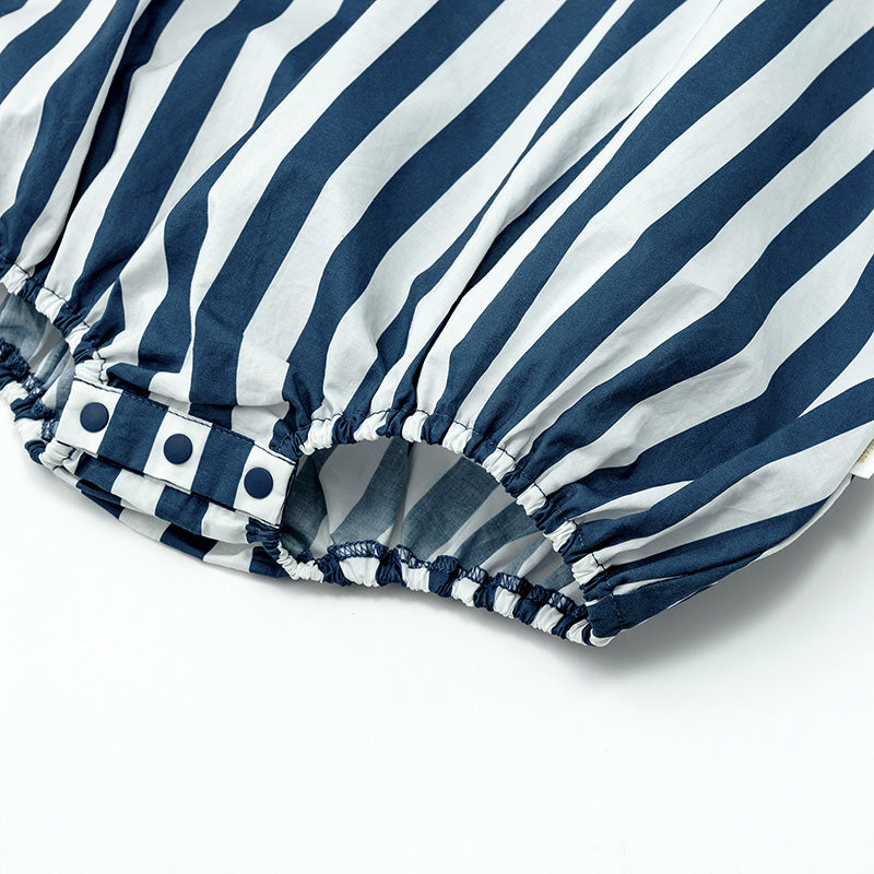 YUAN 系列rompers navy中式連體衣