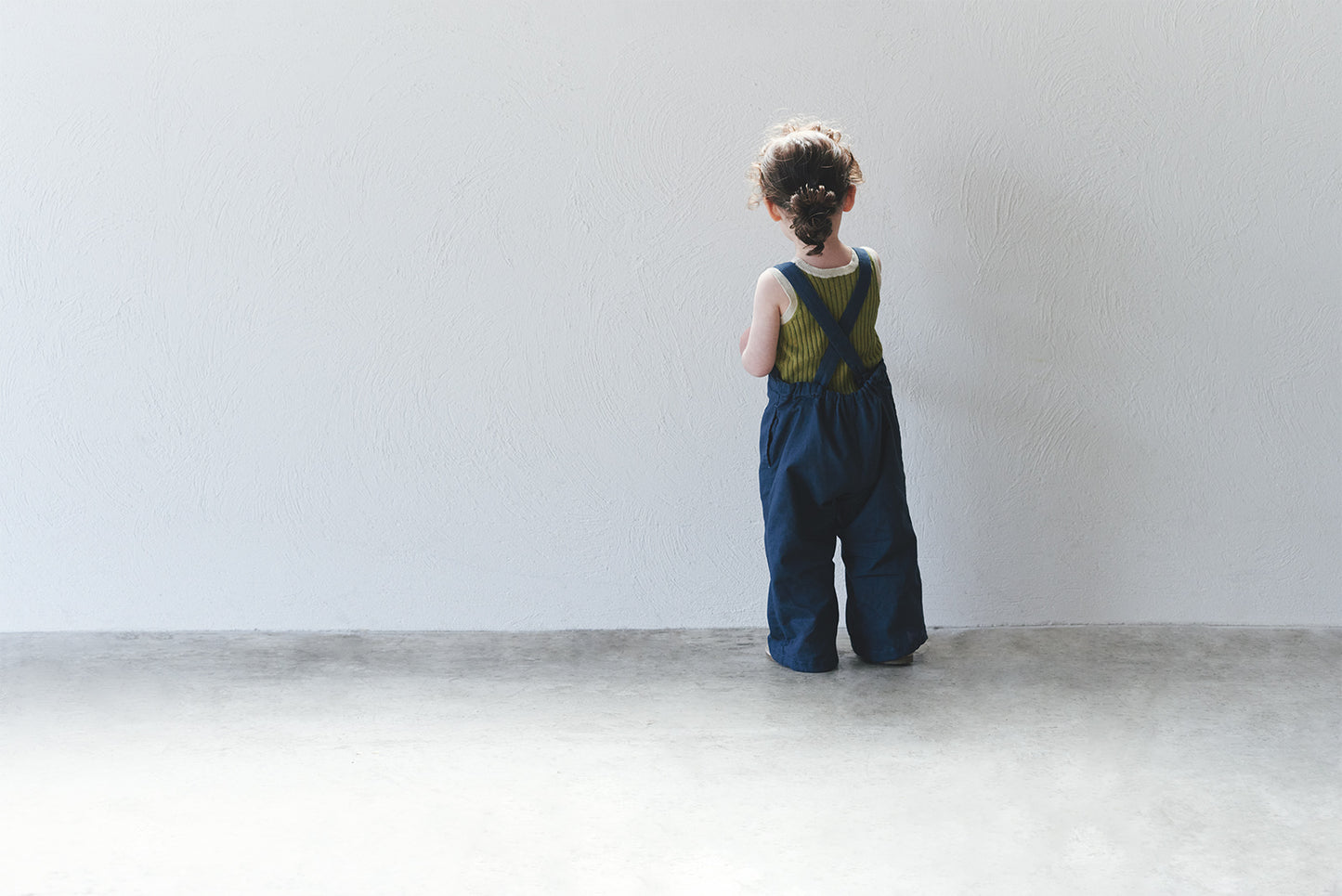 loisir salopette 2 peacock深藍色成長型背帶褲