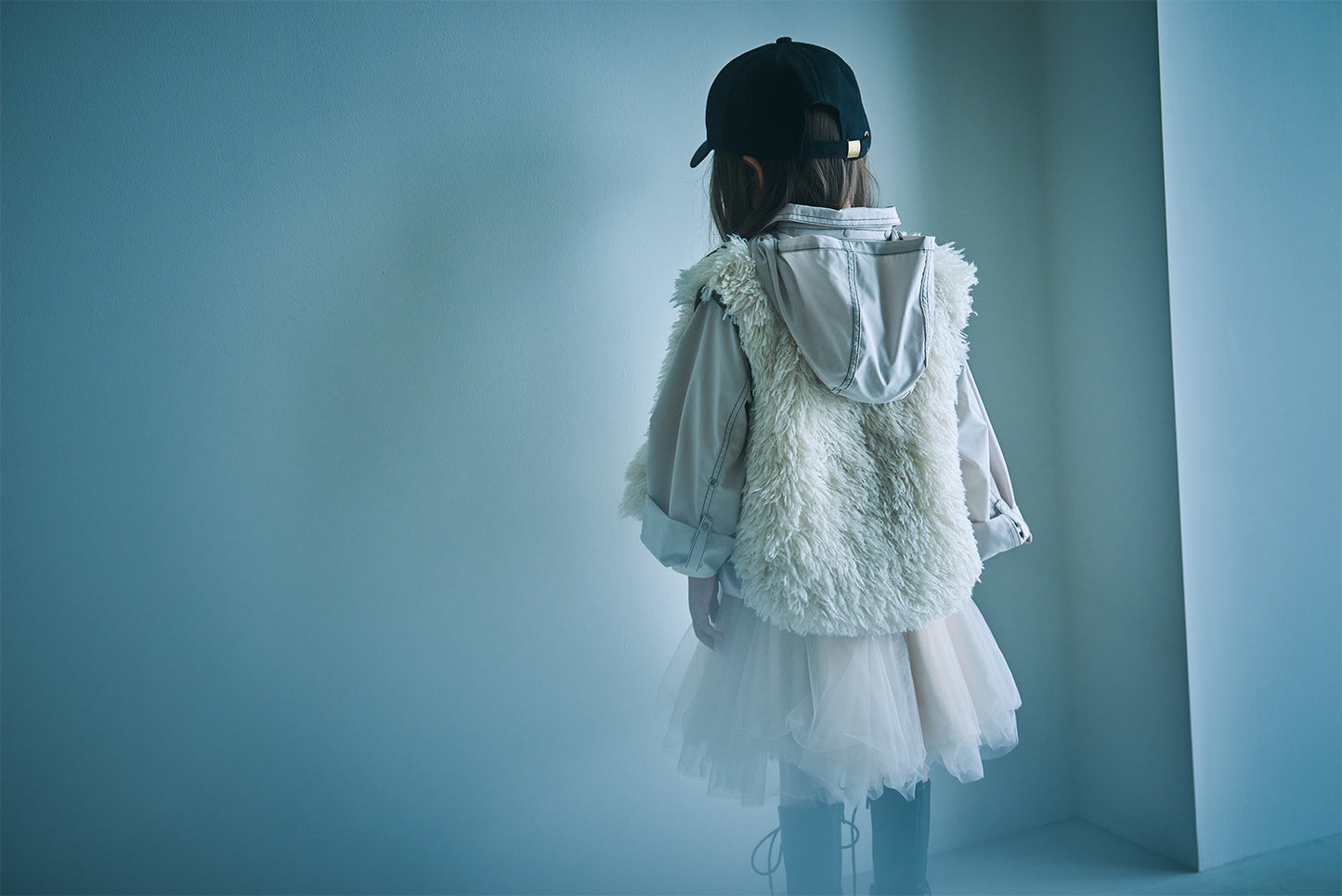 【2025AW】halb shaggy × ecru雙面背心毛絨外套vest