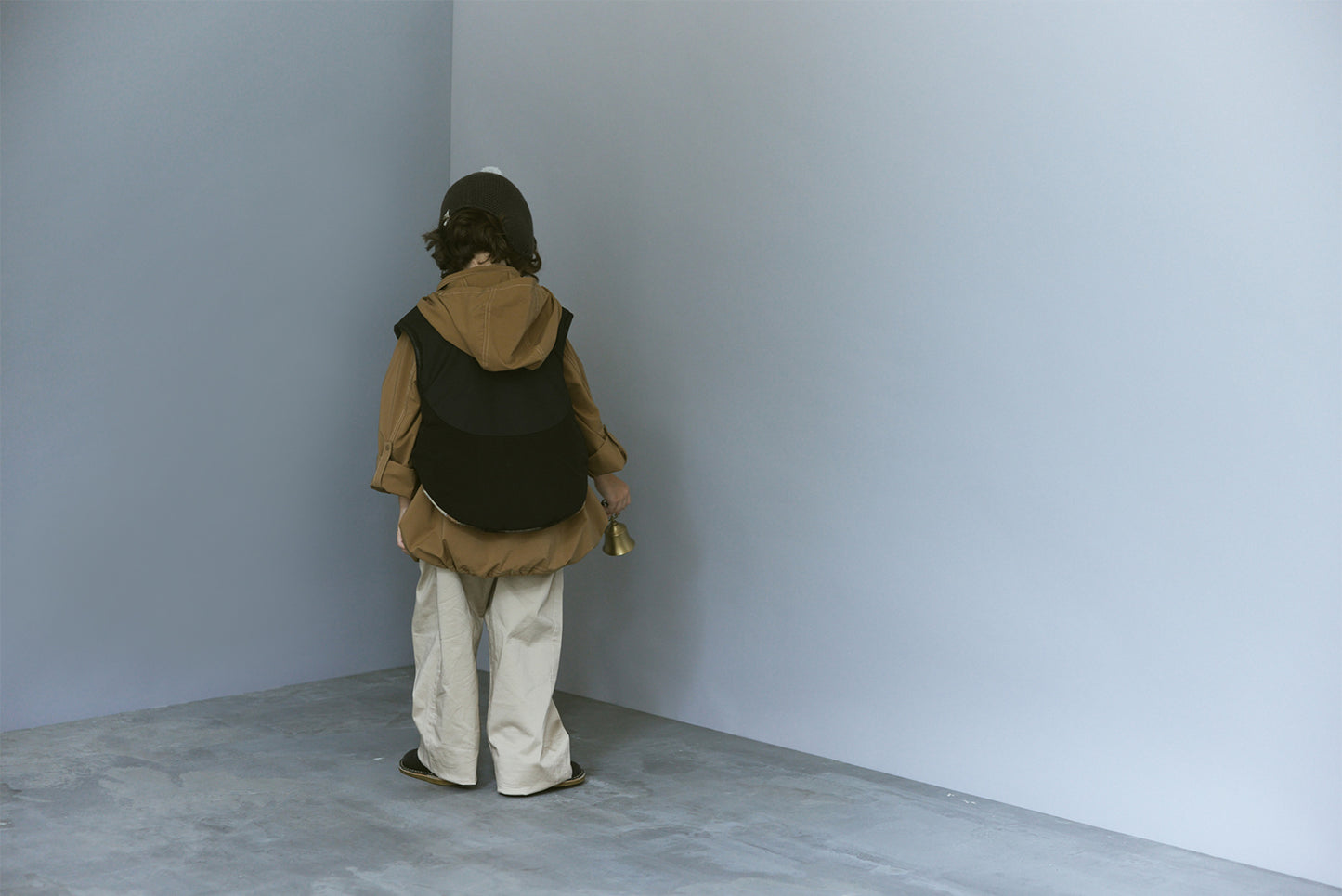 【2025AW】halb check × black雙面背心毛絨外套vest