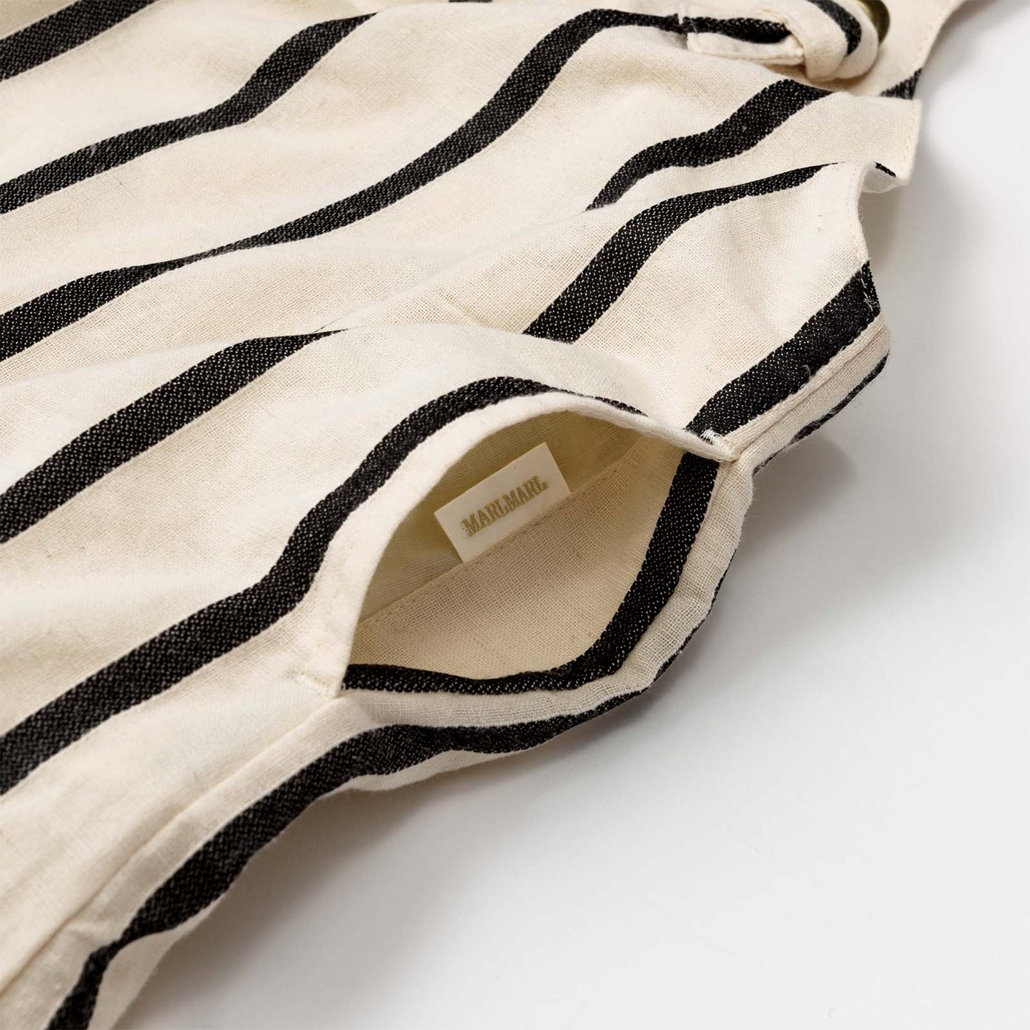 loisir salopette 3 stripe條紋成長型背帶褲