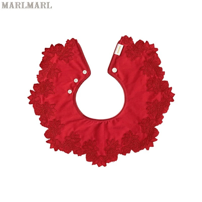 新年團圓系列限定/bib yuan 05 紅梔嬰兒口水巾