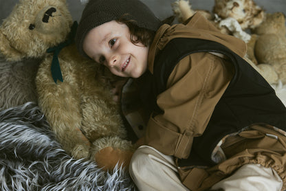 【2025AW】halb check × black雙面背心毛絨外套vest