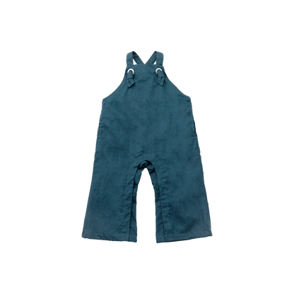 loisir salopette 2 peacock深藍色成長型背帶褲