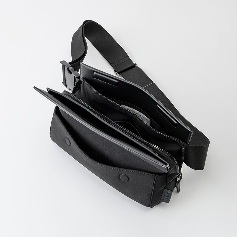 [Mato]MORPH BODY BAG BLACK中性黑色腰包可放水瓶